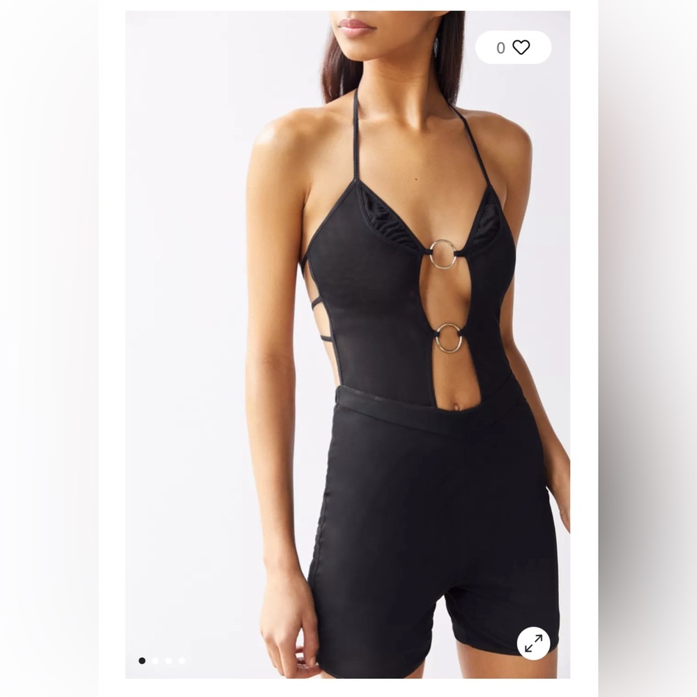 I.AM.GIA Kendra Mesh Plunging O-Ring Romper S